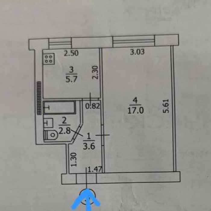 Фото Продам 1-к квартиру на кв. Шевченко, г. Луганск. Рядом ТЦ Аврора, рынок, магазин Поляна.