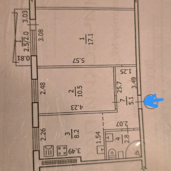 Фото Продам 2-ком квартиру г. Луганск, кв. Волкова 2/5 эт, 48 м2