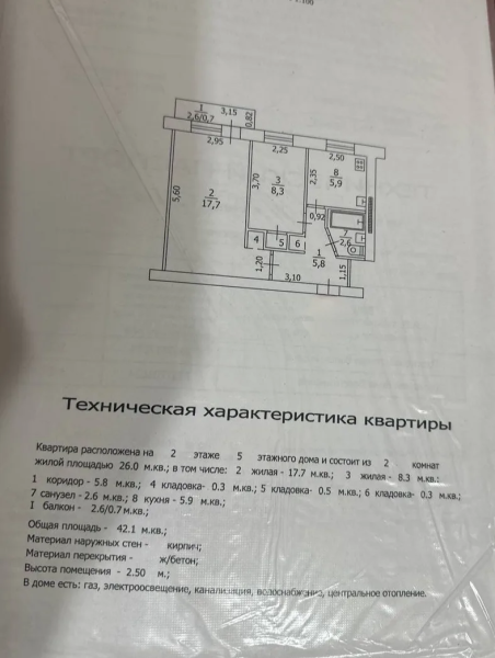 Фото 2-комнатная квартира, ул. Советская! Район Донбасса