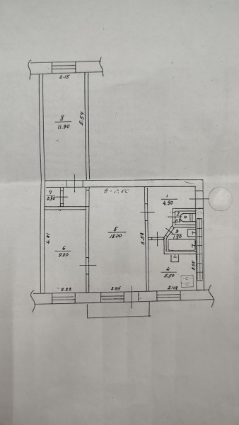 №576 Продаётся 3 ком. квартира, ул. Ленинградская, район Музея.
