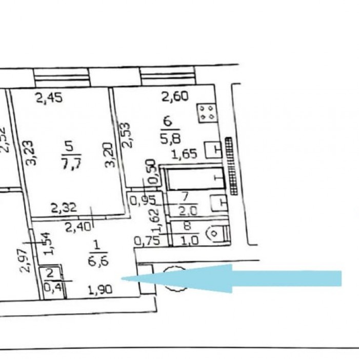 Фото Продам 3- х комн. квартиру 52 кв. м. , в Луганске, кв. Шевченко (р- н Авиацентра).