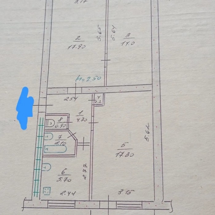 Фото Продам 3х комн. квартиру в Перевальске