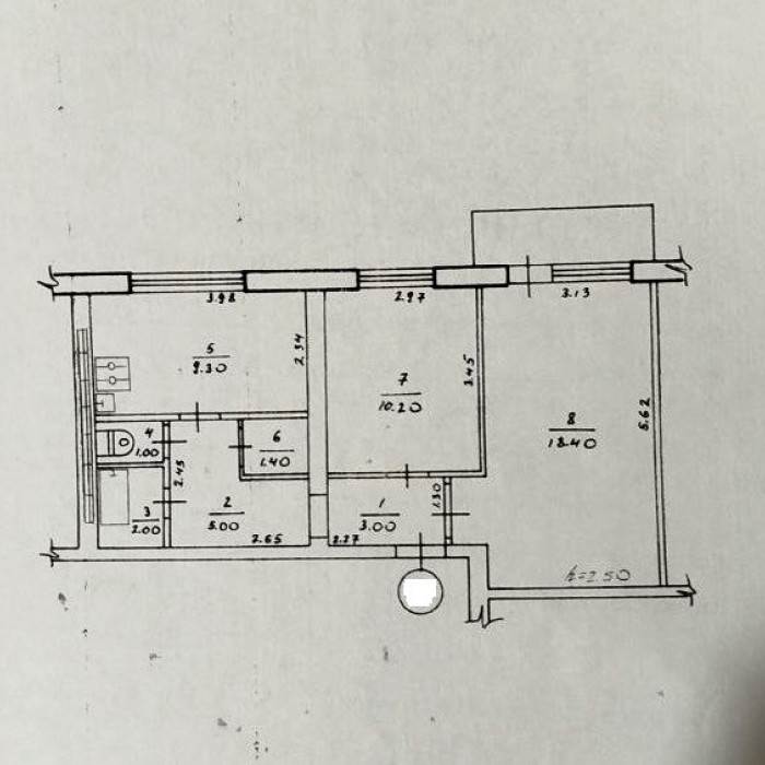 Фото Продам 2х комн. квартиру в р-не КРК "Патизон"
