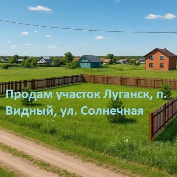 Продам участок в Луганске, п. Видный, ул. Солнечная- 10 соток