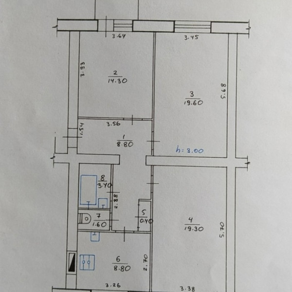 Фото № 5919 Продам 3х комн. квартиру в р-не Центральной аптеки