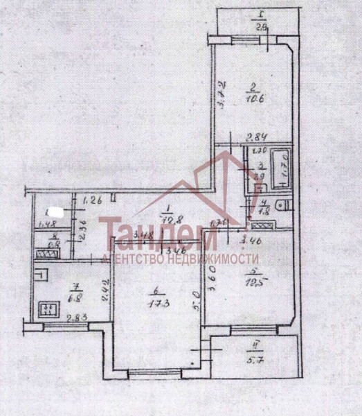 3 комнатная, 65,5м², 4/9эт. , кв. 60 лет Образования СССР, Жовтневый р-н - Объект №85