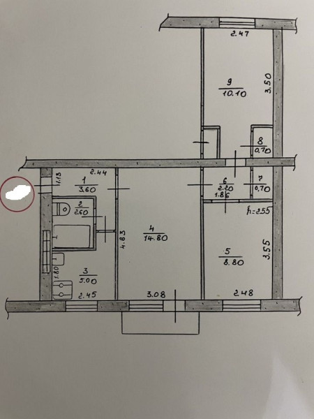 3-к квартира ул. Белинского г.Алчевск#1524