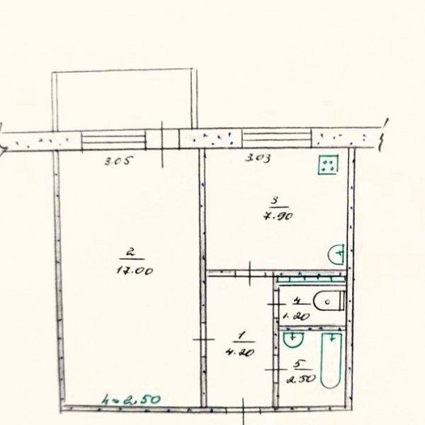 № 7040 Продам 1 комн. квартиру в Перевальске