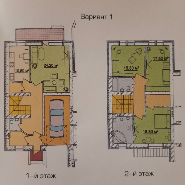 Фото №135 Продаётся Таунхаус, 2 этажа, ОП-167м2, отдельный вход с улицы гараж и зем. уч-к.
