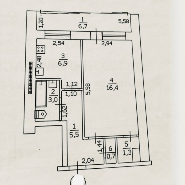 Фото Продам 1-кк на кВ. 50 лет Октября