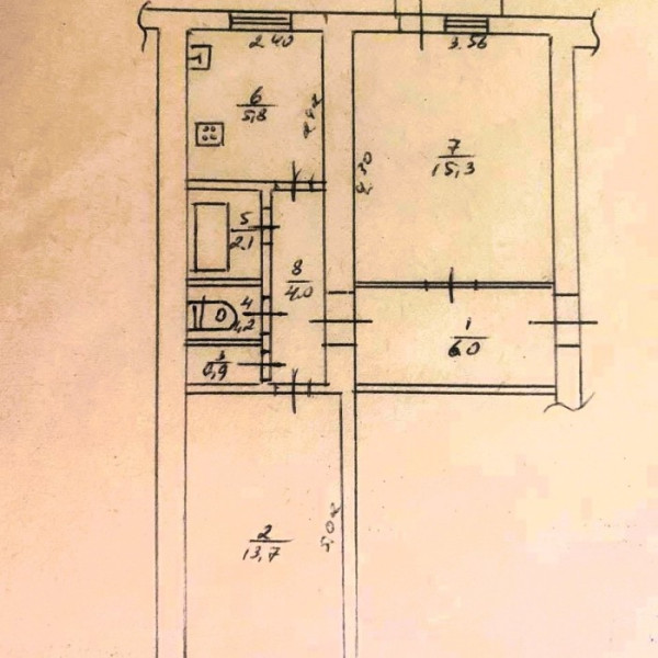 Фото № 6299 Продам 2х комн. квартиру в р-не маг. "Книжный"