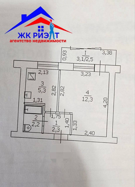 Фото Продам 1-комн квартиру (малосемейка) на кв.Восточный
