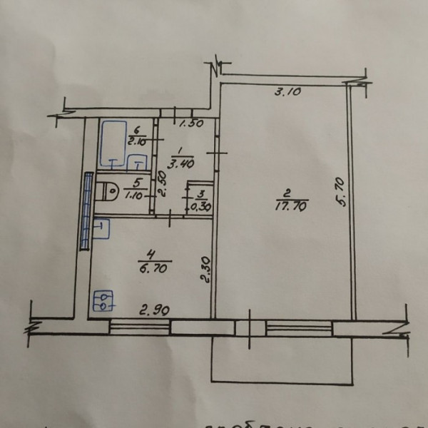 Фото № 6450 Продам 1 комн. квартиру в р-не маг. "Донбасс"