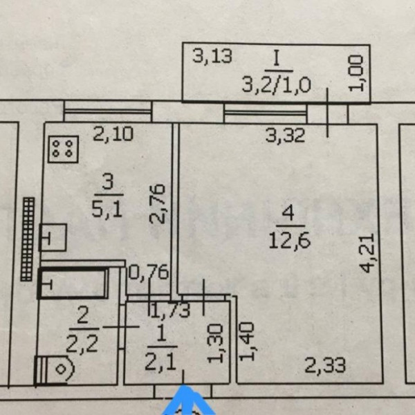 Продам 1-к малосемейку г. Луганск, кв. Восточный, 1/9 эт.