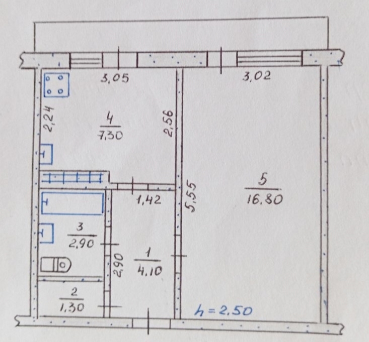 № 1088 Продается 1 комнатная квартира (Чешка) по ул. Горняцкой, центр.