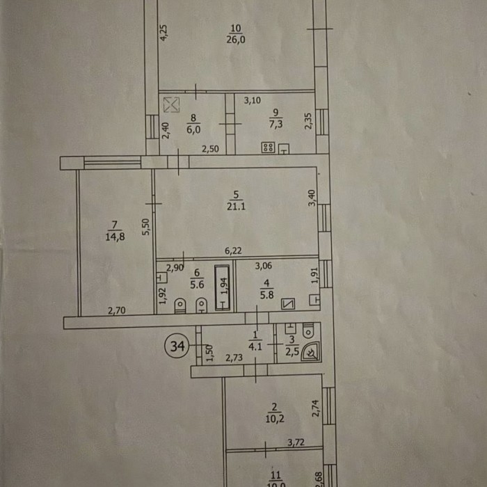 Фото Продам 2 квартиры по цене 1ой,115м2
