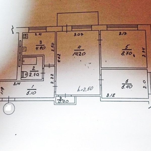 Фото № 6964 Продам 3х комн. квартиру в р-не маг. "Мега лапоть"