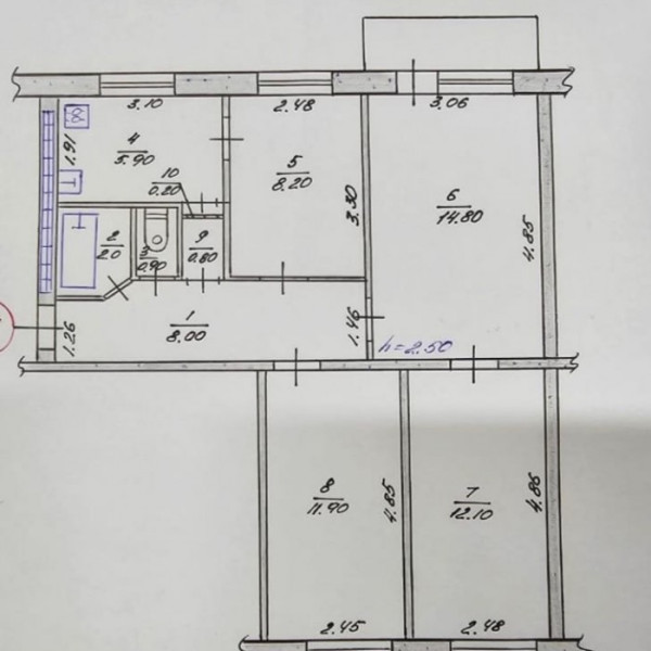 Фото № 6842 Продам 4х комн. квартиру в р-не маг. № 47