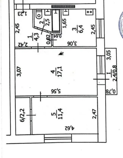 Фото Продаётся двухкомнатная квартира, 44 м²