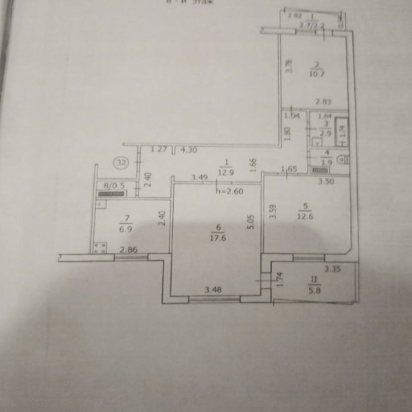 Фото Продам 3к квартиру на кв. Гагарина 8/9эт