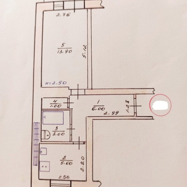 № 6125 Продам 1 комн. квартиру на Васильевке