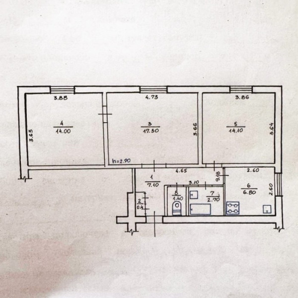 Фото № 6572 Продам 3х комн. квартиру в р-не ДК Химиков