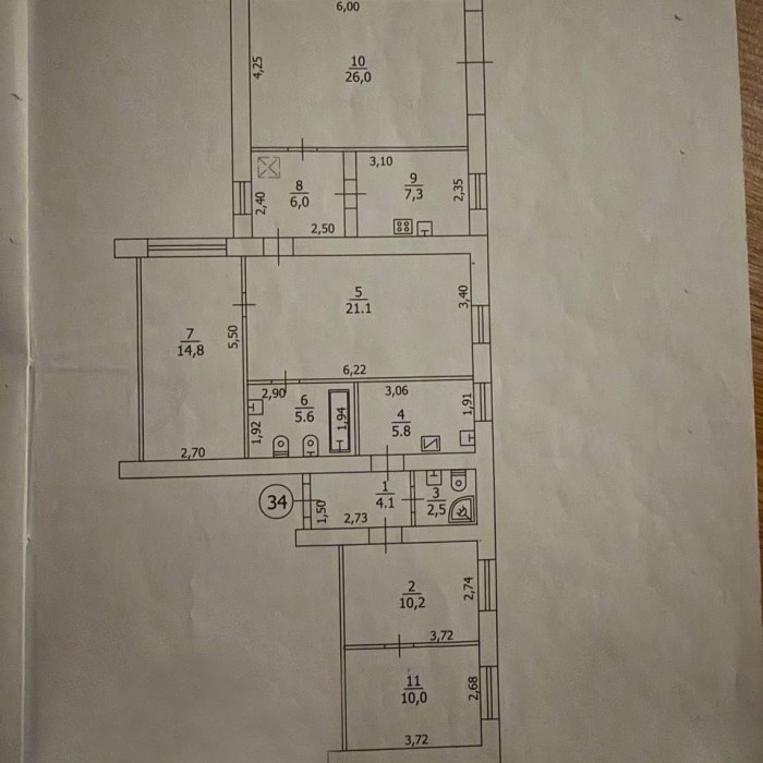 Фото Продам 5-ти комн квартиру в г Луганск Городок ОР