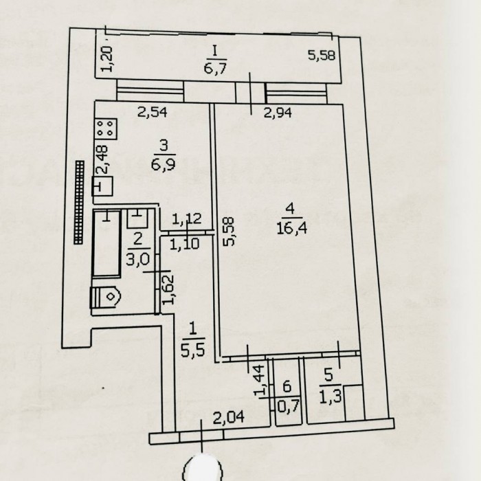 Фото Продам 1-кк на кВ. 50 лет Октября