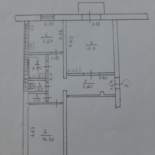 Фото № 7118 Продам 2х комн. квартиру в р-не ДК Химиков