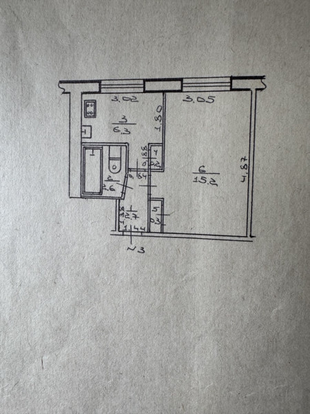 Продаётся однокомнатная квартира, 27,8 м²
