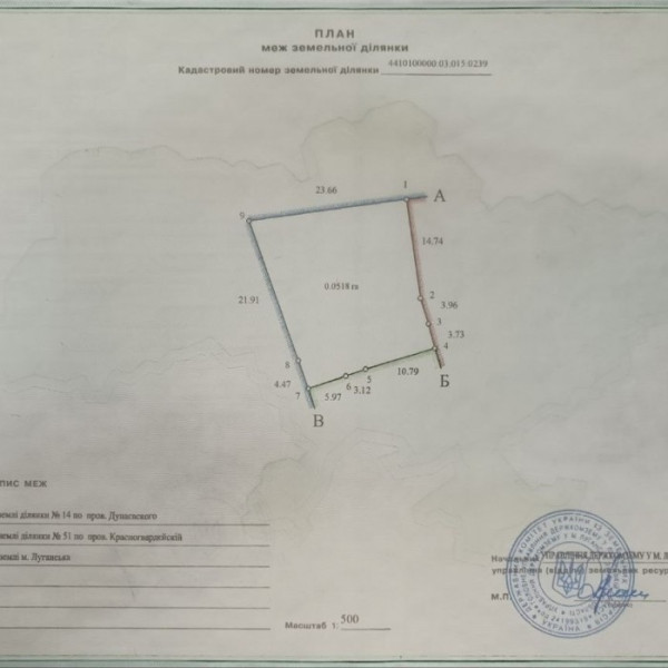 Фото Продам участок в городе Луганск улица Дунаевского