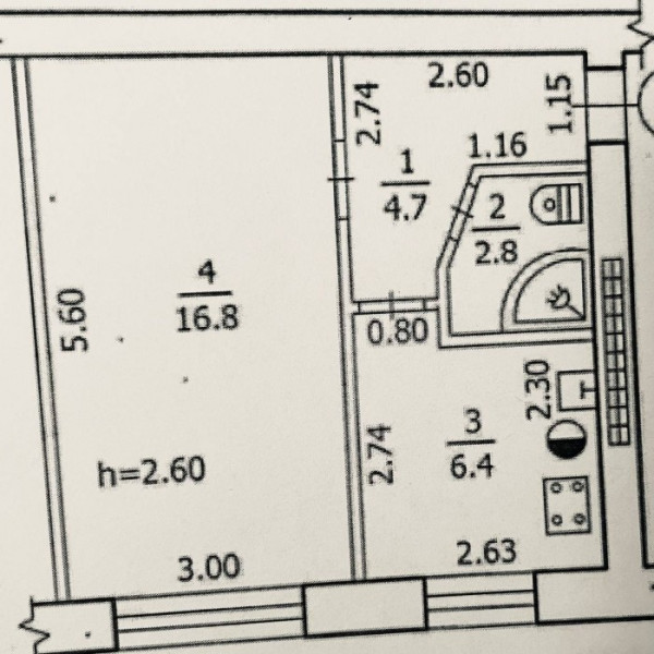 Фото Продам 1-кк на Красной Площади. ( Центр города)