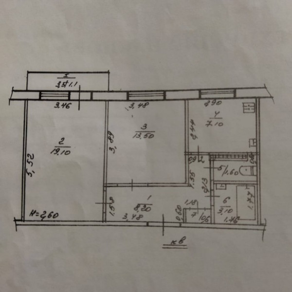 Фото Продам 2-х комнатную квартиру кв. Гагарина