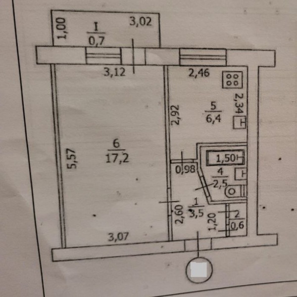 Фото Цена снижена с 3,3 млн до 2,9 млн. руб. Продам 1- к. квартиру, кв. 50 летия Обороны Луганска (р- н Мед. университета)
