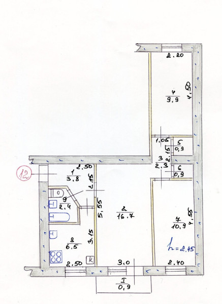 Фото Квартира г. Стаханов (ул. Бурбело, 29)