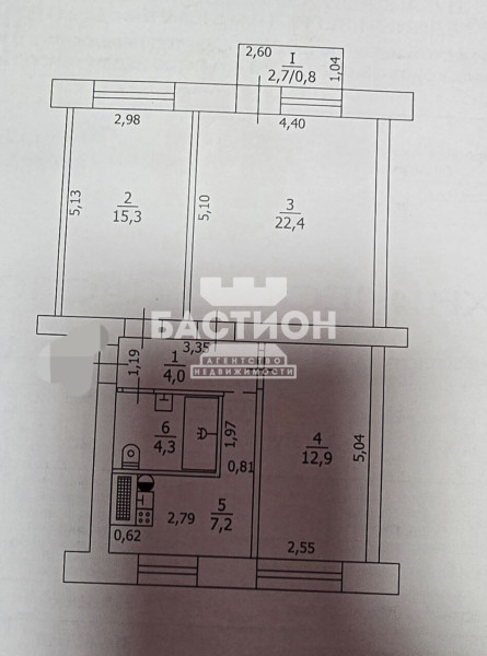 Фото 3-х комнатная квартира, Городок Пархоменко 1, ID:1957006