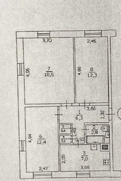 Фото Продаётся трёхкомнатная квартира, 59,3 м²