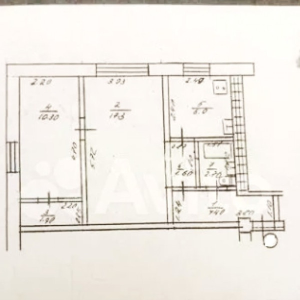 7147 Продам 2х комн. квартиру по пр. Металлургов