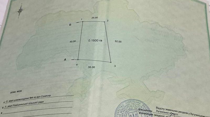 Фото Продам участок п. Роскошное,Артемовский район, ул. Новостройная