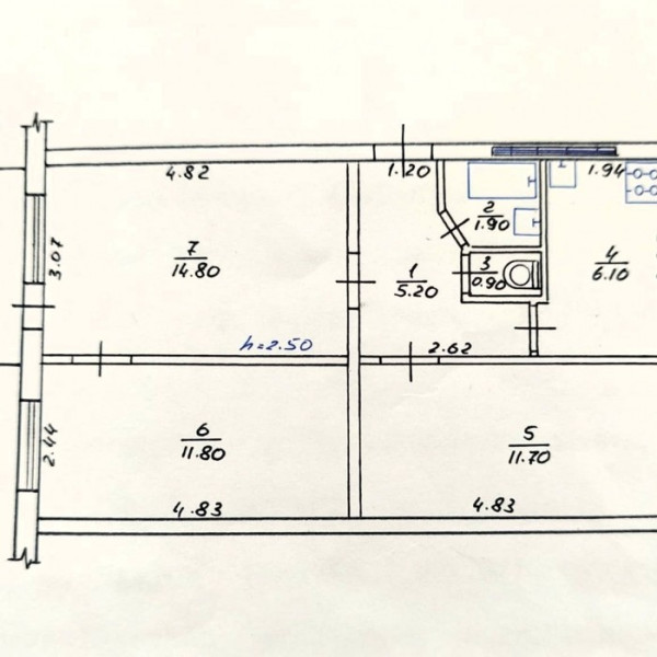Фото № 6595 Продам 3х комн. квартиру в р-не маг. "Камелия"