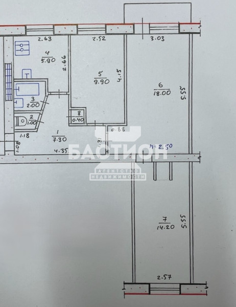 Фото 3-х комнатная квартира, ул. Ленинградская 25, ID: 2252366