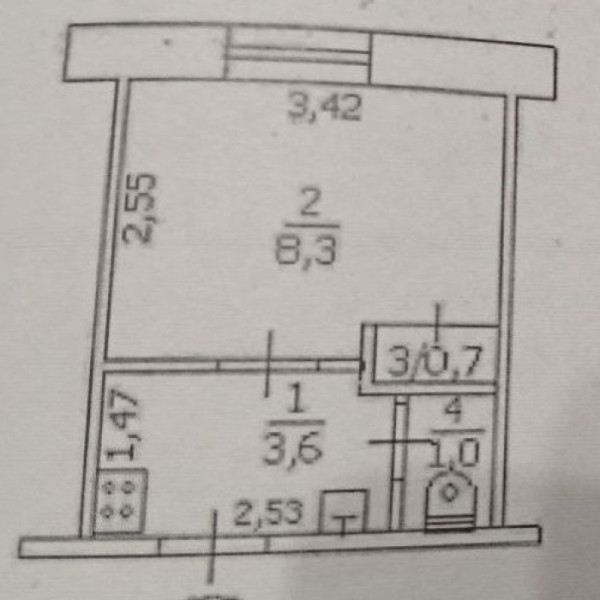 Фото Продам полугостинку в Луганске на кв. кв. Молодёжный, 2/5 эт