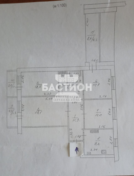 Фото 4-х комнатная квартира, 1-й микрорайон, 1, ID:1917340
