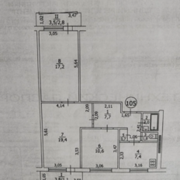 Фото Продам 3к квартиру на кв.Левченко 71м2