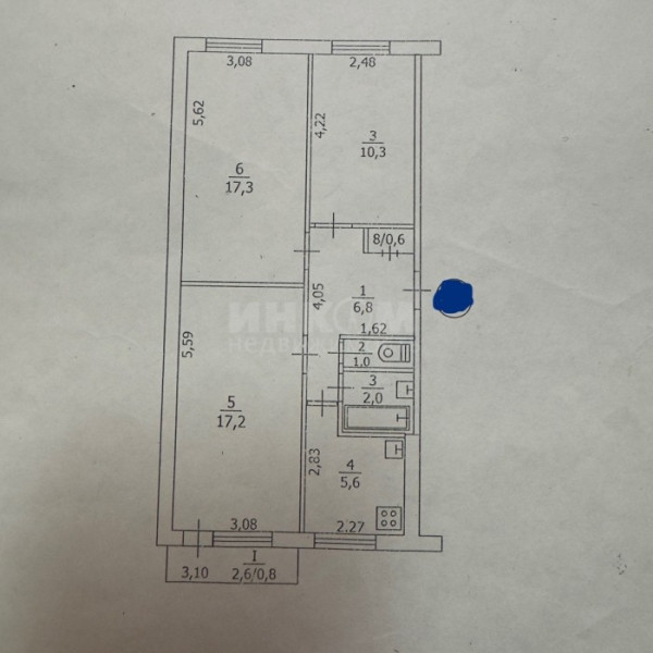 Фото Продам 3-х комнатную квартиру в г. Луганск кв. Комарова