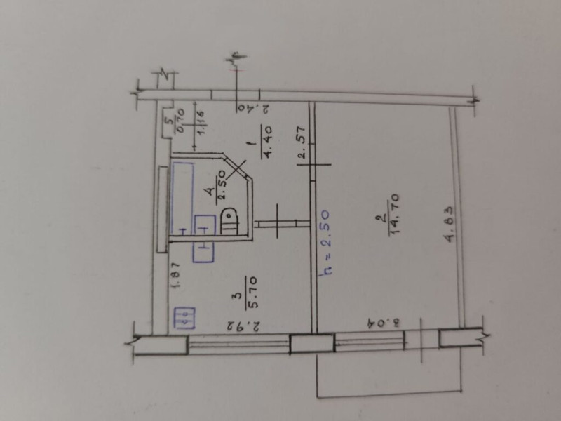 1-к квартира ул. Попова г.Алчевск#1551