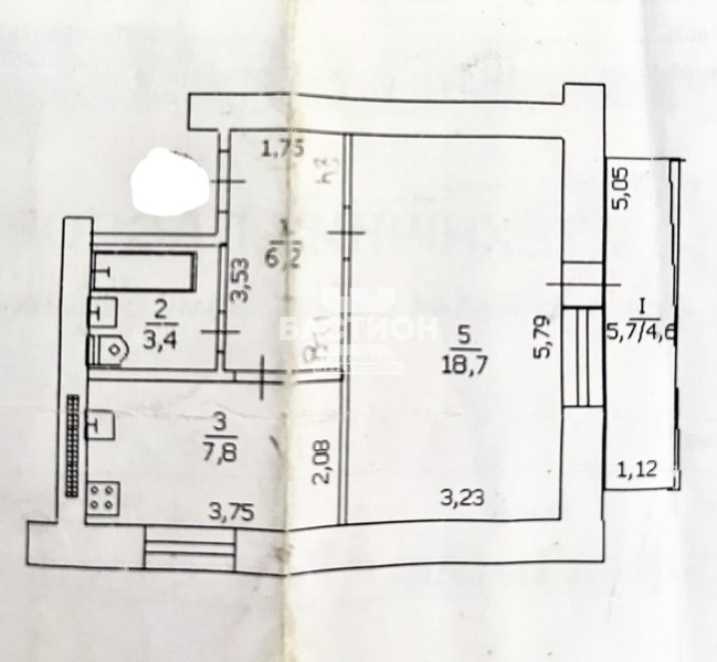 Фото Продаётся однокомнатная квартира, 40,7 м²