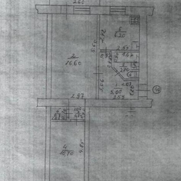 Фото Продам в самом ЦЕНТРЕ 2-х комнатную квартиру ул. Коцюбинского, д.6. в доме ресторан ДИНАСТИЯ.