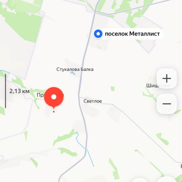 Участок 25 соток пос. Приветное за Металлистом