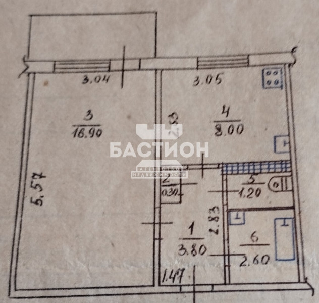 1 комнатная квартира, ул. Ленина 90, ID: 2114056